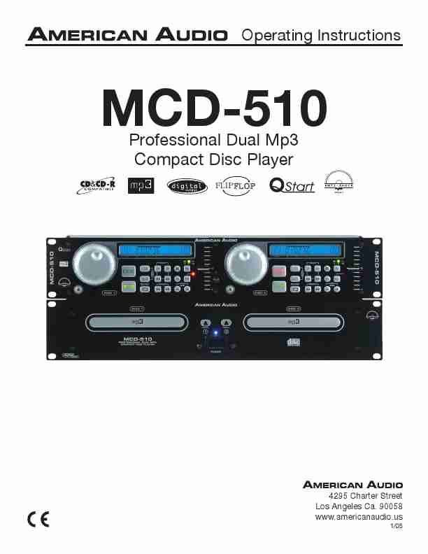 American Audio CD Player MCD-5110-page_pdf